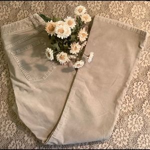Clearance… Chico’s size 5 Tan corduroy Flare pant Jean New